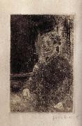 James Ensor My Portrait Skeletonnized painting